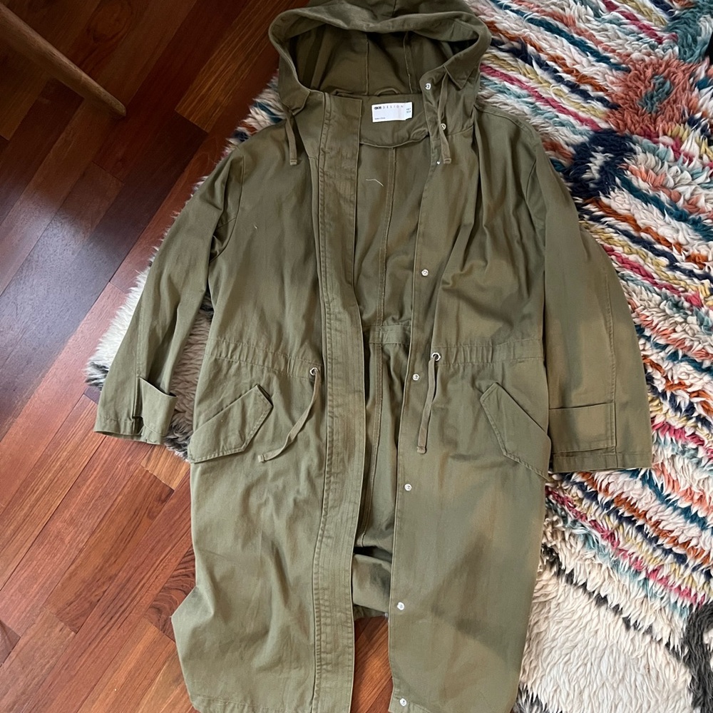 ASOS green trench